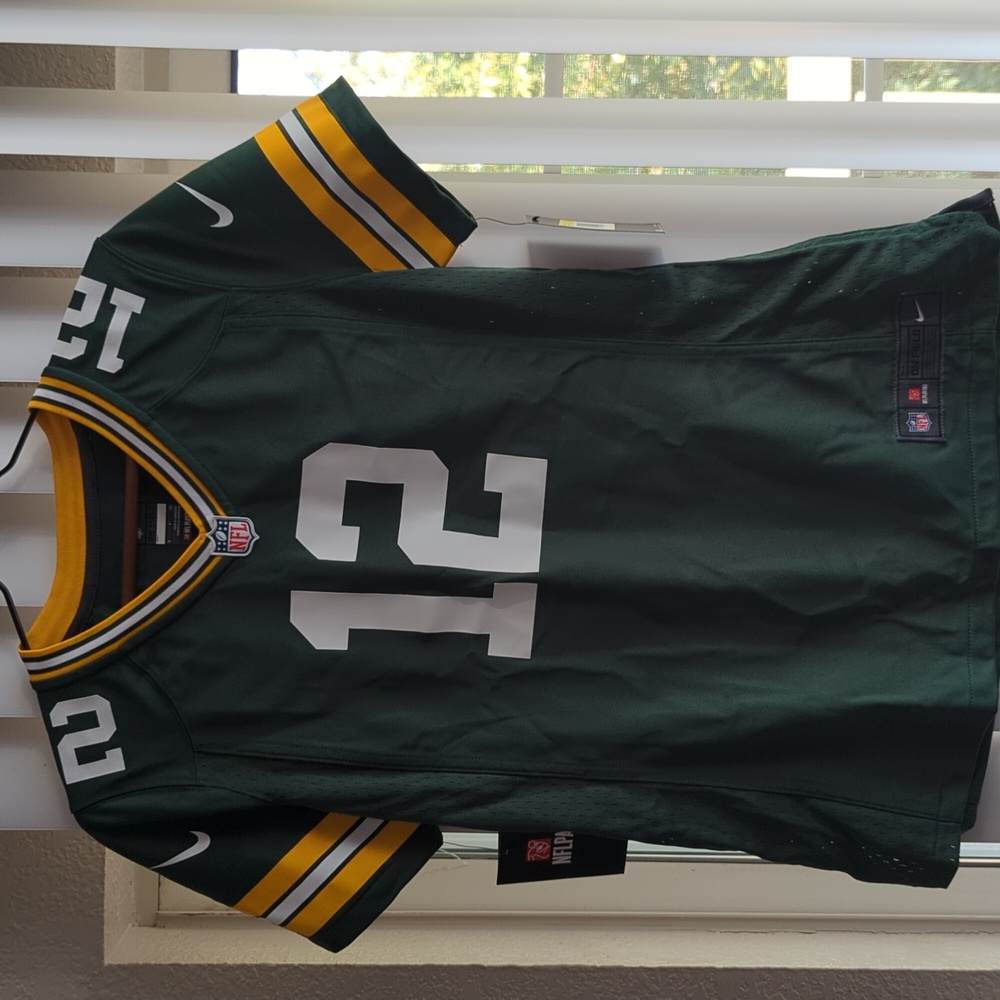 Women's Fitted Official Licensed NFL Nike Aaron Rodgers Green Bay Packers Jersey